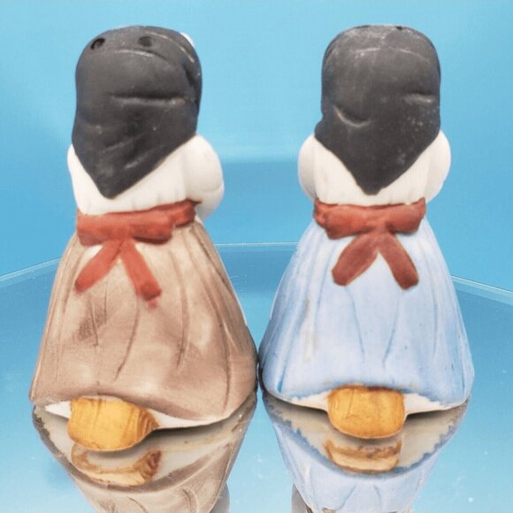 Kitchen Witch Salt & Pepper Shakers Baba Yaga Big Nose Babushka Hag Set 1970s - Picture 6 of 9